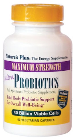 Natures Plus Ultra Probiotics Maximum Strength Προβιοτικό Υψηλής Ισχύος 30 Φυτοκάψουλες