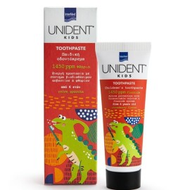 Intermed Unident Kids Παιδική Oδοντόκρεμα 1450ppm Φθόριο με Γεύση Φράουλα 6y+ 50ml