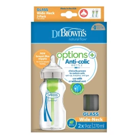 Dr. Browns WB92700 Μπιμπερό Γυάλινο Options 270ml 2 Τεμάχια