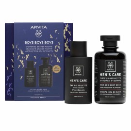 Apivita Boys Boys Boys Promo Mens Care Eau de Toilette Ανδρική Κολώνια 100ml & ΔΩΡΟ Mens Care Shower Gel Ανδρικό Σαμπουάν - Αφρόλουτρο 250ml