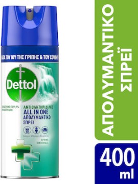 Dettol All In One Καθαριστικό Spray Γενικής Χρήσης με Απολυμαντική Δράση Spring Waterfall 400ml