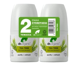 Dr.Organic Promo Tea Tree Deodorant 2x50ml
