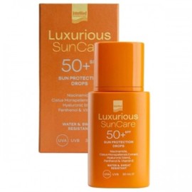 Intermed Luxurious SunCare Sun Protection Drops Αντηλιακό Γαλάκτωμα Προσώπου SPF 50+ 30ml