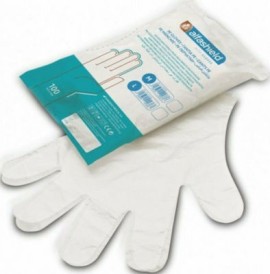 Alfashield Gloves Μη Αποστειρωμένα Γάντια Διάφανα Large 100τμχ