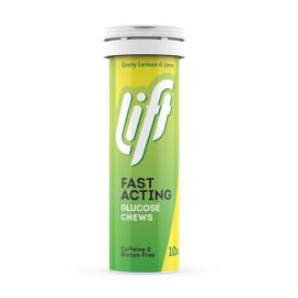 Gluco Tabs Lift Fast Acting Zesty Lemon & Lime Ταμπλέτες Γλυκόζης με Γεύση Λεμόνι 10 tabs