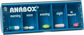 Anabox Ημερίσια Θήκη Τακτοποίησης Φαρμάκων, 1 τεμάχιο