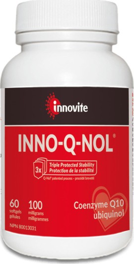 Innovite Inno-Q-Nol coQ10 Ubiquinol 100 mg 60 softgels