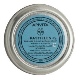 Apivita Tins Παστίλιες για τον Πονεμένο Λαιμό και το Βήχα με Ευκάλυπτο & Πρόπολη 45gr