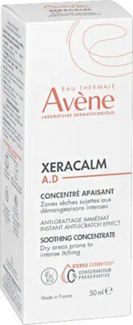 Avene Xeracalm A.D Soothing Concentrate Συμπυκνωμένο Καταπραϋντικό για Ξηρές Ζώνες με Τάση Έντονου Κνησμού 50ml