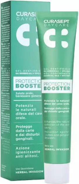 Curasept Daycare Protection Booster Herbal Invasion Οδοντόκρεμα για Καθημερινή Χρήση 75ml