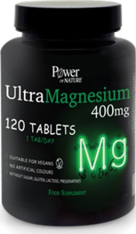 Power Health Sport Series UltraMagnesium Συμπλήρωμα Διατροφής Μαγνησίου 400mg 120 Δισκία