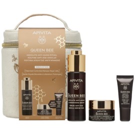 Apivita Promo Queen Bee Ρουτίνα Απόλυτης Αντιγήρανσης με Queen Bee Serum Αντιγηραντικός Ορός Προσώπου 30ml & Δώρο Queen Bee Αντιγηραντική Κρέμα Ελαφριάς Υφής 15ml & Κρέμα Ματιών 5ml