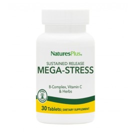 Natures Plus Mega Stress Complex Συμπλήρωμα για το Άγχος 30 ταμπλέτες