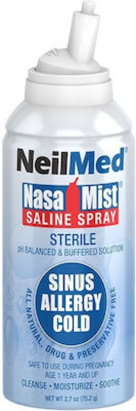 NeilMed NasaMist Saline Spray, Ρινικό Ισοτονικό Σπρέυ 75ml
