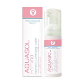 AQUASOL FEMINA Intimate Cleansing Foam Αφρός Καθαρισμού για την Ευαίσθητη Περιοχή, 40ml