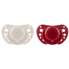 Chicco Physio Air Σετ Πιπίλες Μπεζ/Μπορντό 6-16m 2τμχ