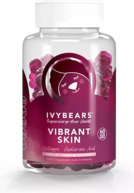 Ivybears Vibrant Skin Συμπλήρωμα Διατροφής Για Θρέψη, Ενυδάτωση & Ανανέωση Κολλαγόνου Από Μέσα Προς Τα Έξω 60 Ζελεδάκια.