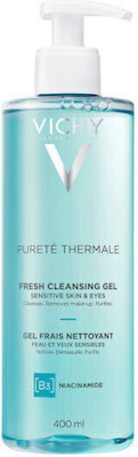 Vichy Purete Thermale Fresh Cleansing Gel B3 & Niacinamide Τζελ Καθαρισμού Προσώπου & Ματιών 400ml
