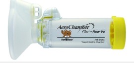 AeroChamber Plus Flow-Vu Medium Mask - Παιδική Μάσκα, Κίτρινη (1 - 5 years)