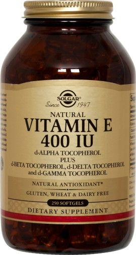 Solgar Vitamin E 268mg 400IU Συμπλήρωμα Αντιοξειδοτικών 250 Μαλακές Κάψουλες