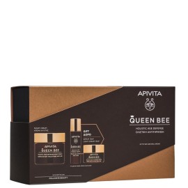 Apivita Promo Queen Bee Holistic Age Defense Night Cream 50ml & Queen Bee Holistic Age Defense Serum 10ml & Queen Bee Holistic Age Defense Light Cream 15ml