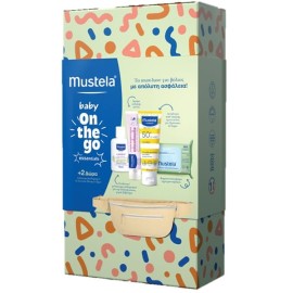 Mustela Promo Μωρομάντηλα 60τμχ,Κρέμα Αλλαγής Πάνας 50ml, Αντιηλιακό Προσώπου & Σώματος SPF50+ 40ml Δώρο Καθαριστικό Γαλάκτωμα Αλλαγής Πάνας 50ml & Δώρο Τσαντάκι Μέσης & Ώμου