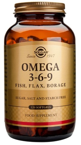 Solgar Omega 3-6-9 Συμπλήρωμα Διατροφής 120 Μαλακές Κάψουλες