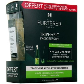 Rene Furterer Triphasic Σετ Θεραπείας κατά της Τριχόπτωσης με Triphasic Anti-Hair Loss Σαμπουάν 100ml & Triphasic Progressive Αγωγή 8x5.5ml