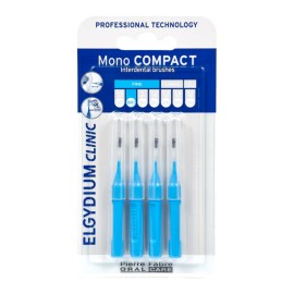 Elgydium Mono Compact Blue [0.4] Μεσοδόντια Βουρτσάκια, 4 Τεμάχια