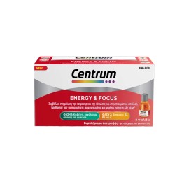 Centrum Energy & Focus Συμπλήρωμα Διατροφής Για Ενέργεια Όλη Μέρα 8 φιάλίδια
