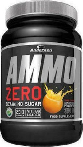 Anderson Ammo Zero BCAAs Συμπλήρωμα Αμινοξέων BCAA  Πορτοκάλι 315gr