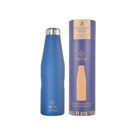 Estia  Ανοξείδωτος Θερμός Travel Flask Save The Aegean 750ml Denim Blue 01-16616