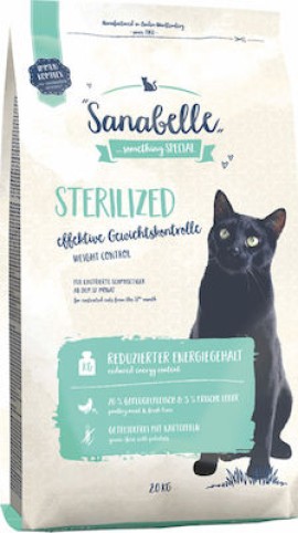 Sanabelle Sterilized Ξηρά Τροφή για Ενήλικες Στειρωμένες Γάτες με Πουλερικά 10kg Bosch Petfood Concepts