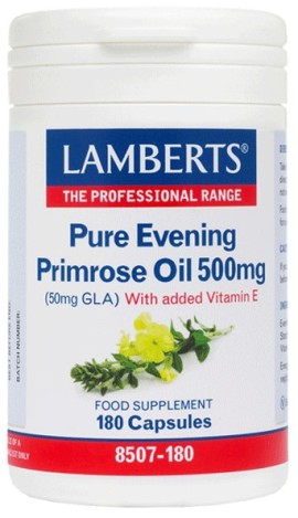 Lamberts Pure Evening Primrose Oil 500mg 180 Κάψουλες