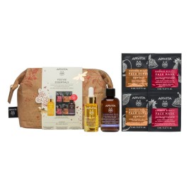 Apivita Festive Essentials Kit Ενίσχυσης Ενυδάτωσης & Λάμψης