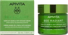 Apivita Bee Radiant Κρέμα Λευκή Παιώνια & Πατενταρισμένη Πρόπολη Πλούσιας Υφής Για Σημάδια Γήρανσης 50ml