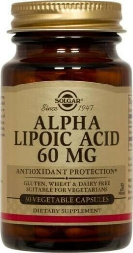 Solgar Alpha Lipoic Acid 60mg 30 φυτικές κάψουλες