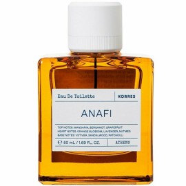 Korres - Anafi Eau De Toilette Άρωμα με Νότες Μανταρίνι +& Περγαμόντο +& Γκρέιπφρουτ 50ml