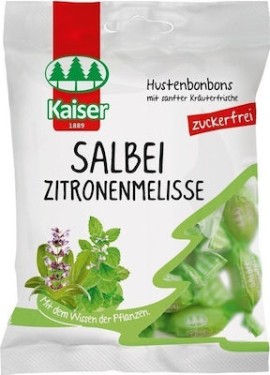 Kaiser Salbei Zitronenmelisse Καραμέλες για το Βήχα με Φασκόμηλο & Μελισσόχορτο  60gr