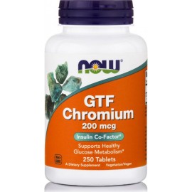 Now Foods GTF Chromium 200mcg 250 tabs