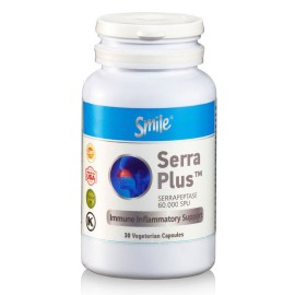 Smile Serra Plus, ισχυρός συνδυασμός ενζύμων μαζί με Σερεπεπτάση, 30caps