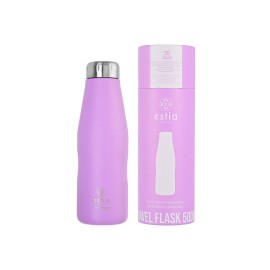 Estia Ανοξείδωτος Θερμός Travel Flask Save The Aegean 500ml Ματte Purple 01-7805