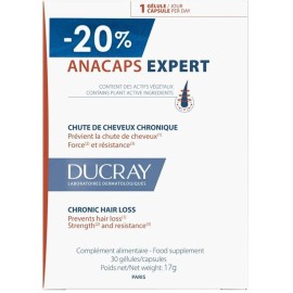 Ducray Anacaps Expert​ Promo (-20%)Συμπλήρωμα Διατροφής για Χρόνια Τριχόπτωση 30 κάψουλες