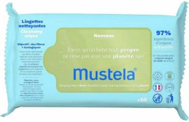 Mustela Eco-Responsible Natural Fiber Cleansing Wipes Απαλά Οικολογικά Μαντηλάκια Καθαρισμού, 60 τεμάχια