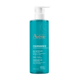 Avene Eau Thermale Cleanance Gel Nettoyant Τζελ Καθαρισμού Προσώπου - Σώματος για Λιπαρά με Ατέλειες Δέρματα 400ml