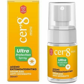 Vican Cer’8 Άοσμη Εντομοαπωθητική Λοσιόν σε Spray Ultra Protection Κατάλληλη για Παιδιά 30ml