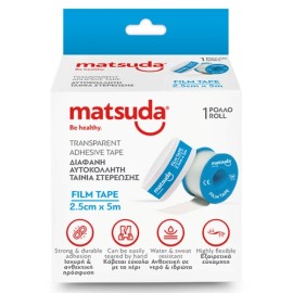 Matsuda Film Tape Διάφανη Αυτοκόλλητη Ταινία 2,5cmx5m 1 ρολλό