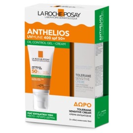 La Roche Posay Promo Anthelios UVMune 400 Oil Control Gel Cream Αντηλιακή Κρέμα Προσώπου για Ματ Αποτέλεσμα SPF50+ 50ml & Δώρο Toleriane Sensitive Cream 15ml