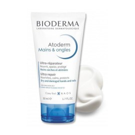 Bioderma Atoderm Mains & Ongles Κρέμα Χεριών για Εντατική Επανόρθωση & Ενυδάτωση 50ml