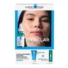 La Roche Posay Promo Effaclar Serum Ορός κατά των Eπίμονων Aτελειών 30ml Δώρο Effaclar Gel 50ml & Effaclar A.Z Gel-Cream 3ml